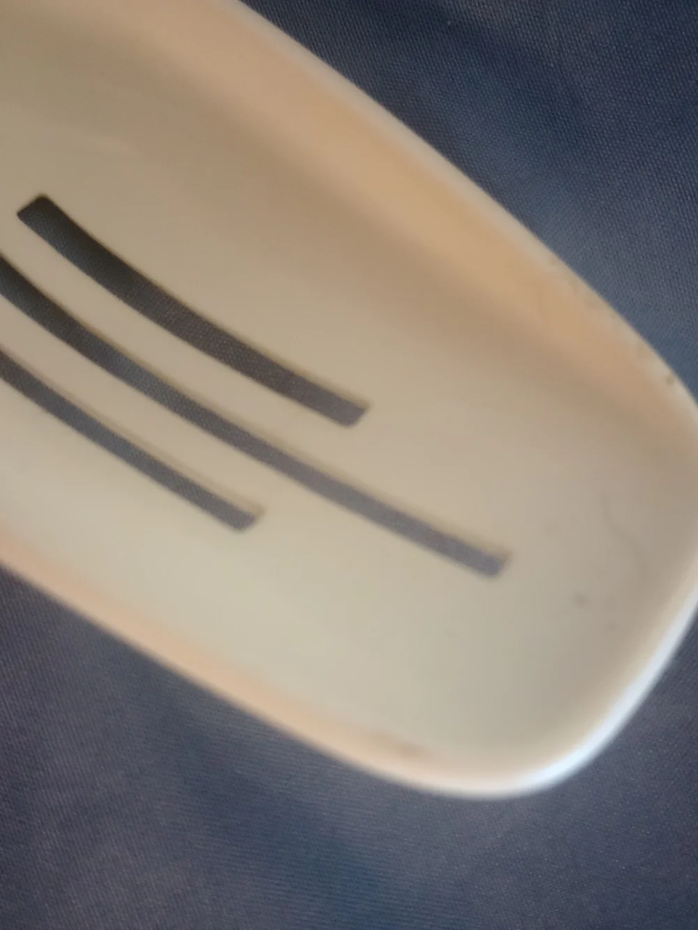 Vintage Foley Melamine Slotted Spoon
